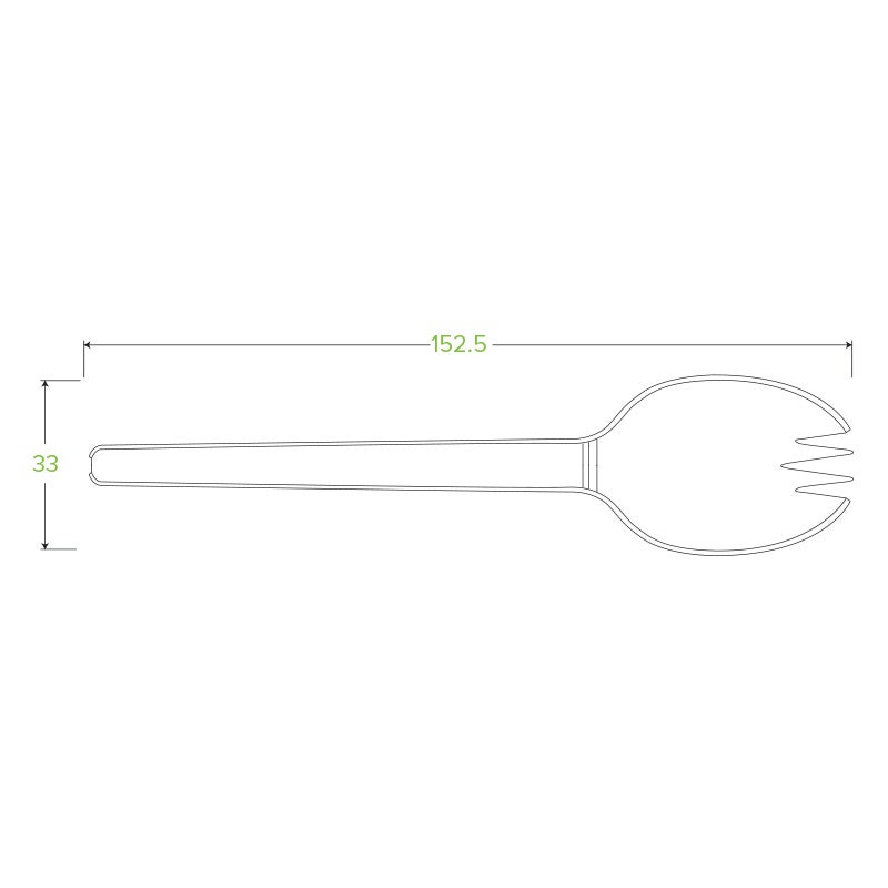15cm / 6" PLA Spork 2