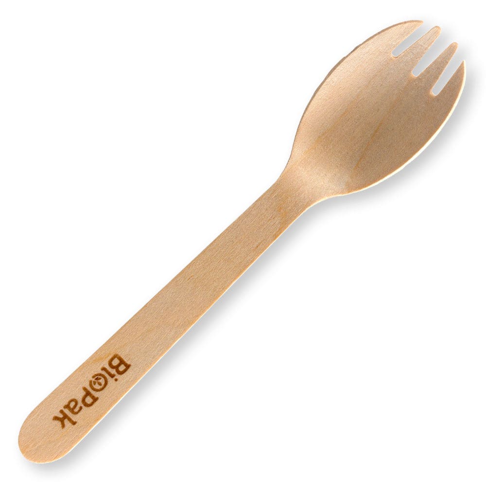 16cm Wood Spork 1