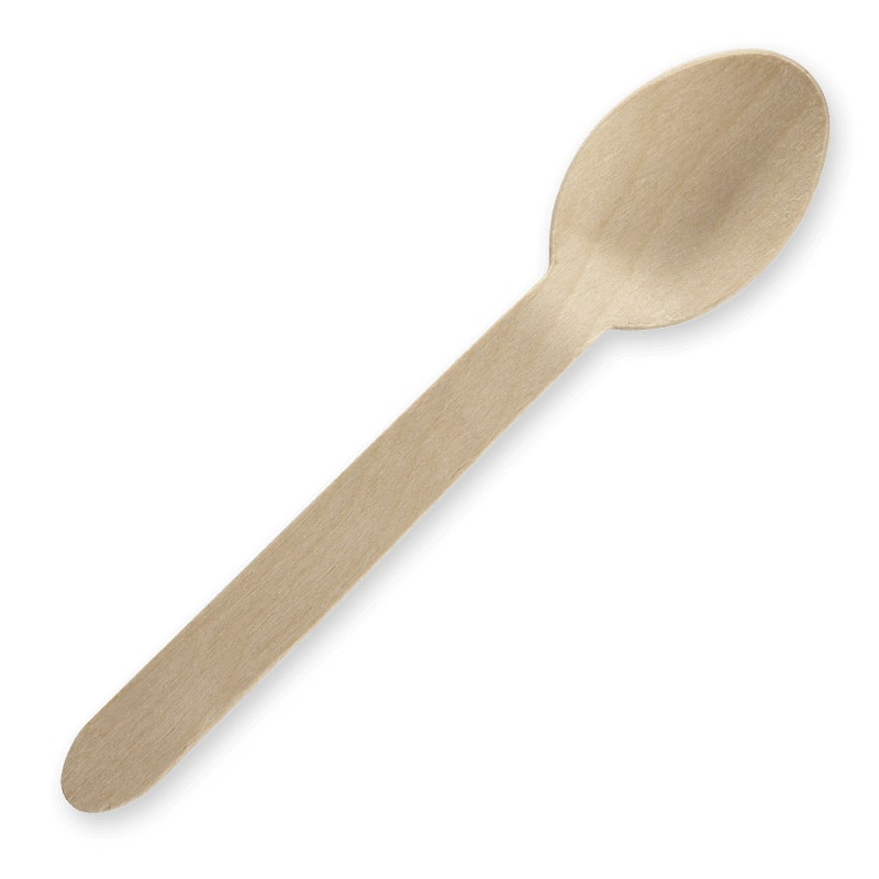 16cm Unbranded Wood Spoon - Bulk Pack 1