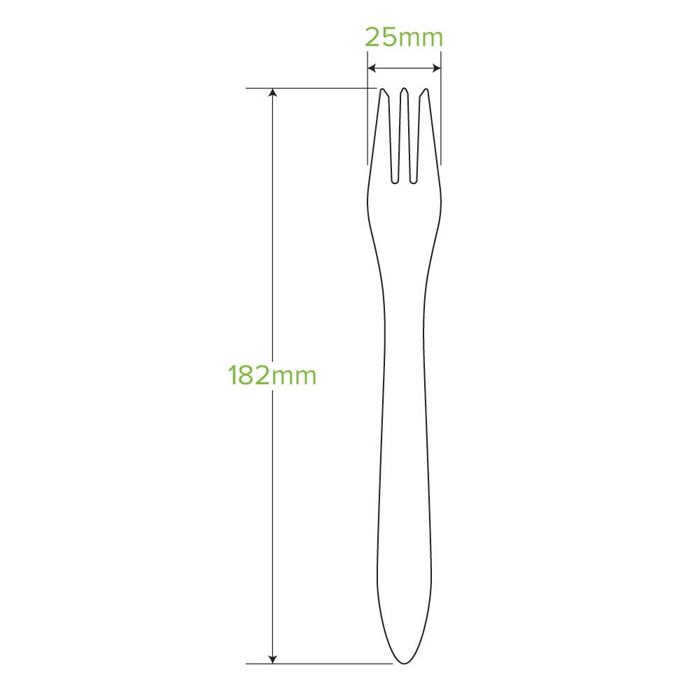 19cm Coated Wood Fork 2
