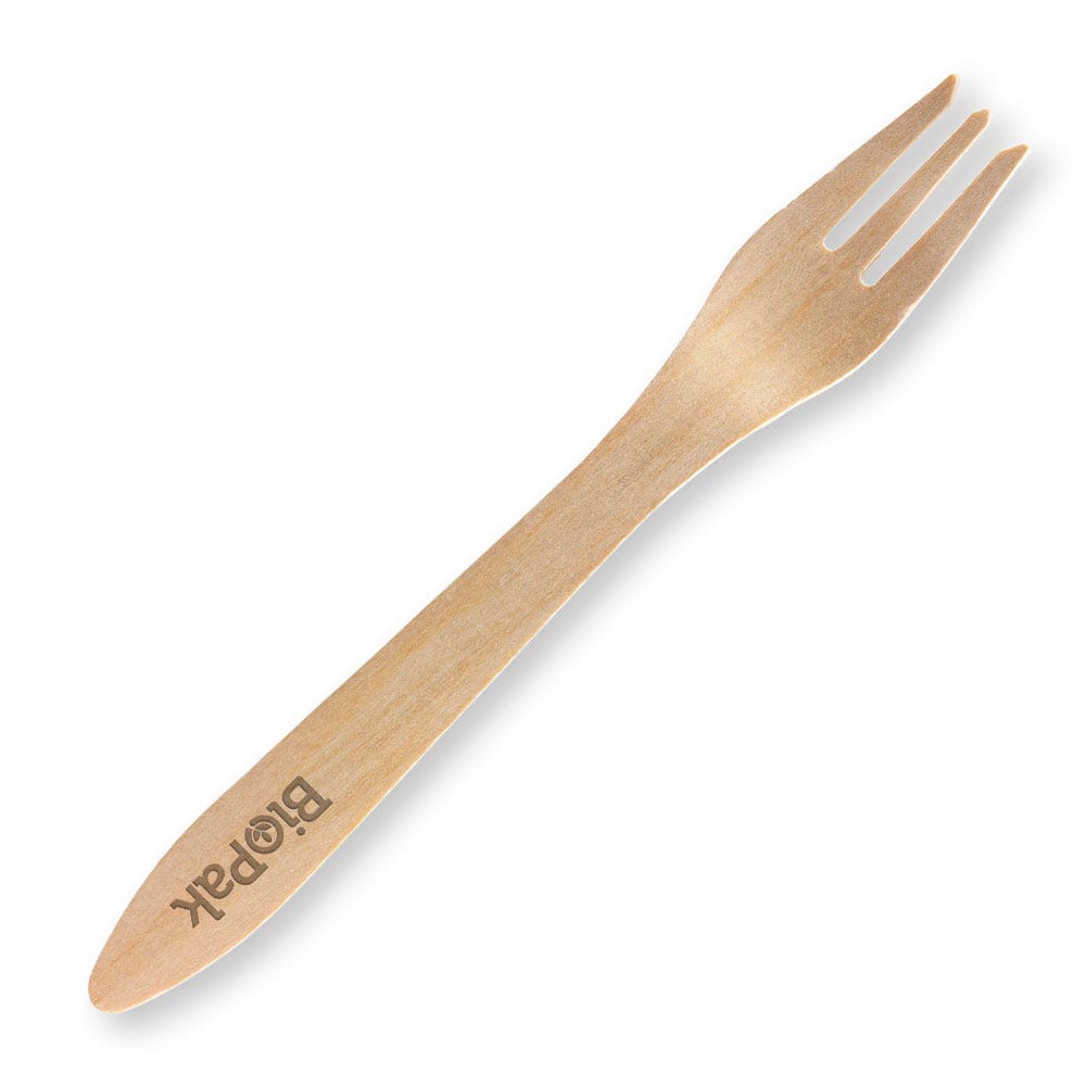 19cm Coated Wood Fork 1