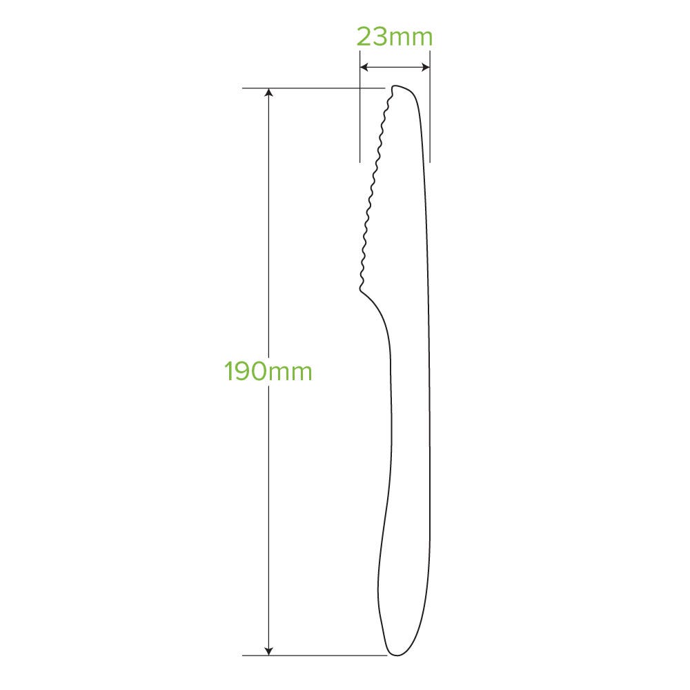 19cm Coated Wood Knife 2