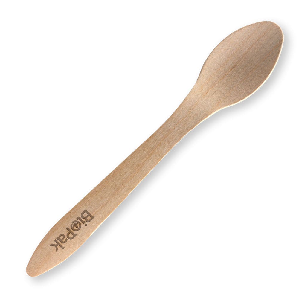 19cm Coated Wood Spoon 1