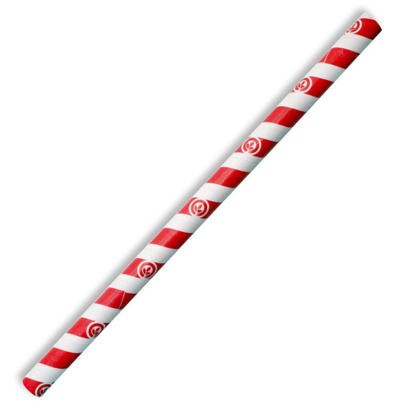 10mm Jumbo Red Stripe BioStraw 1