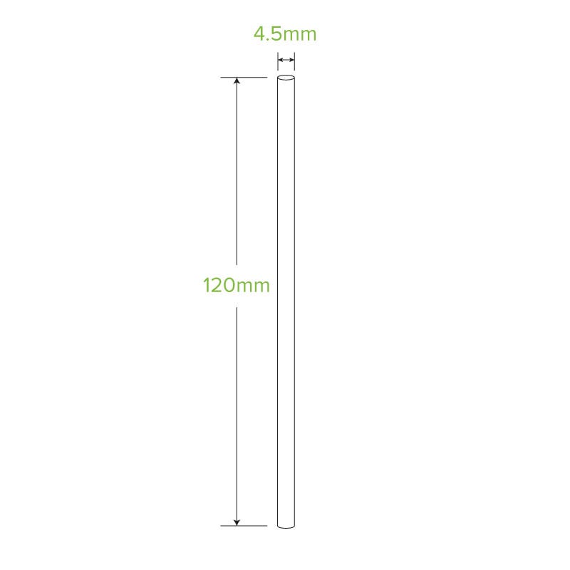 4.5mm Cocktail Green BioStraw 2