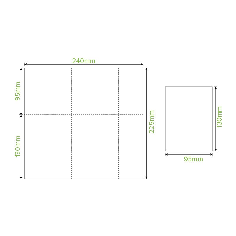 D-Fold Compact 1-Ply White Dispenser BioNapkin 2