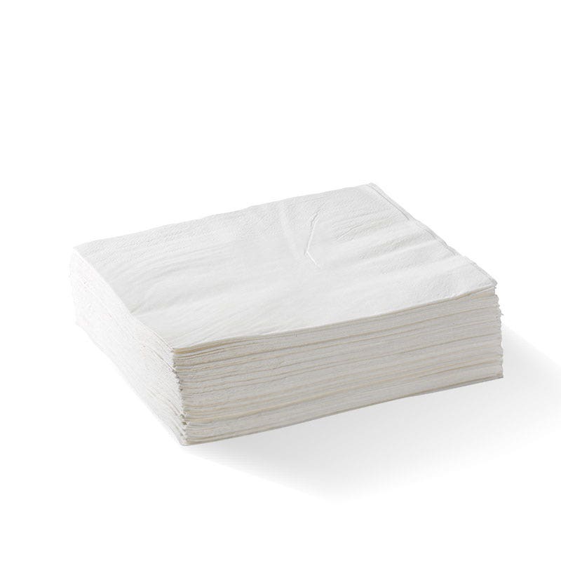 2-Ply 1/4 Fold White Lunch BioNapkin 1