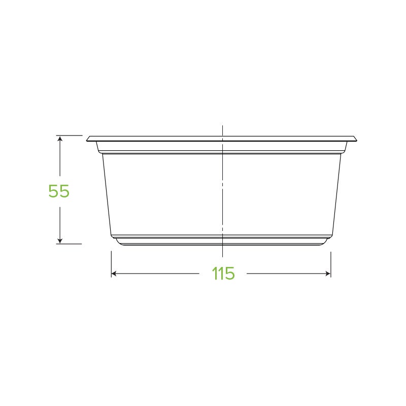 600ml Clear Wide BioBowl 2