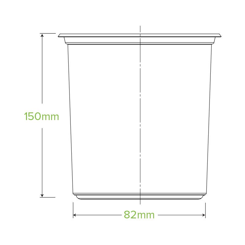 960ml Clear BioBowl 2