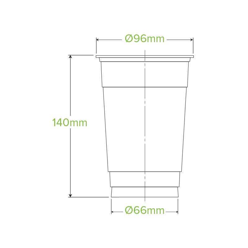 600ml Clear BioCup 2