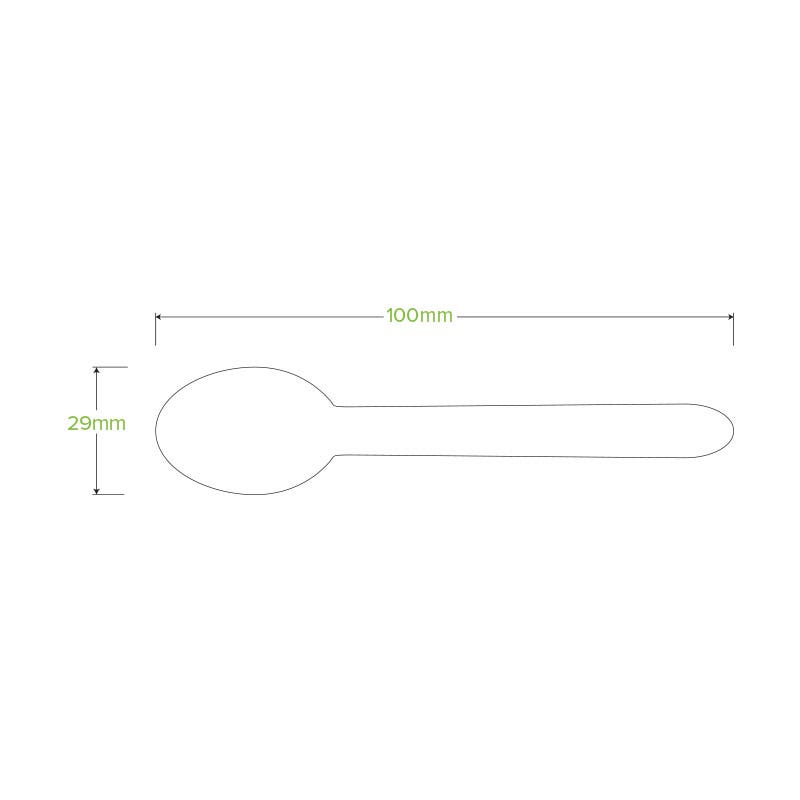 50 Pack - 16cm Wooden Teaspoon 2